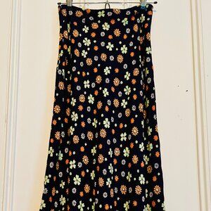 J.CREW  A-Line Skirt Retro Floral 60s/70s NEW SZ 4